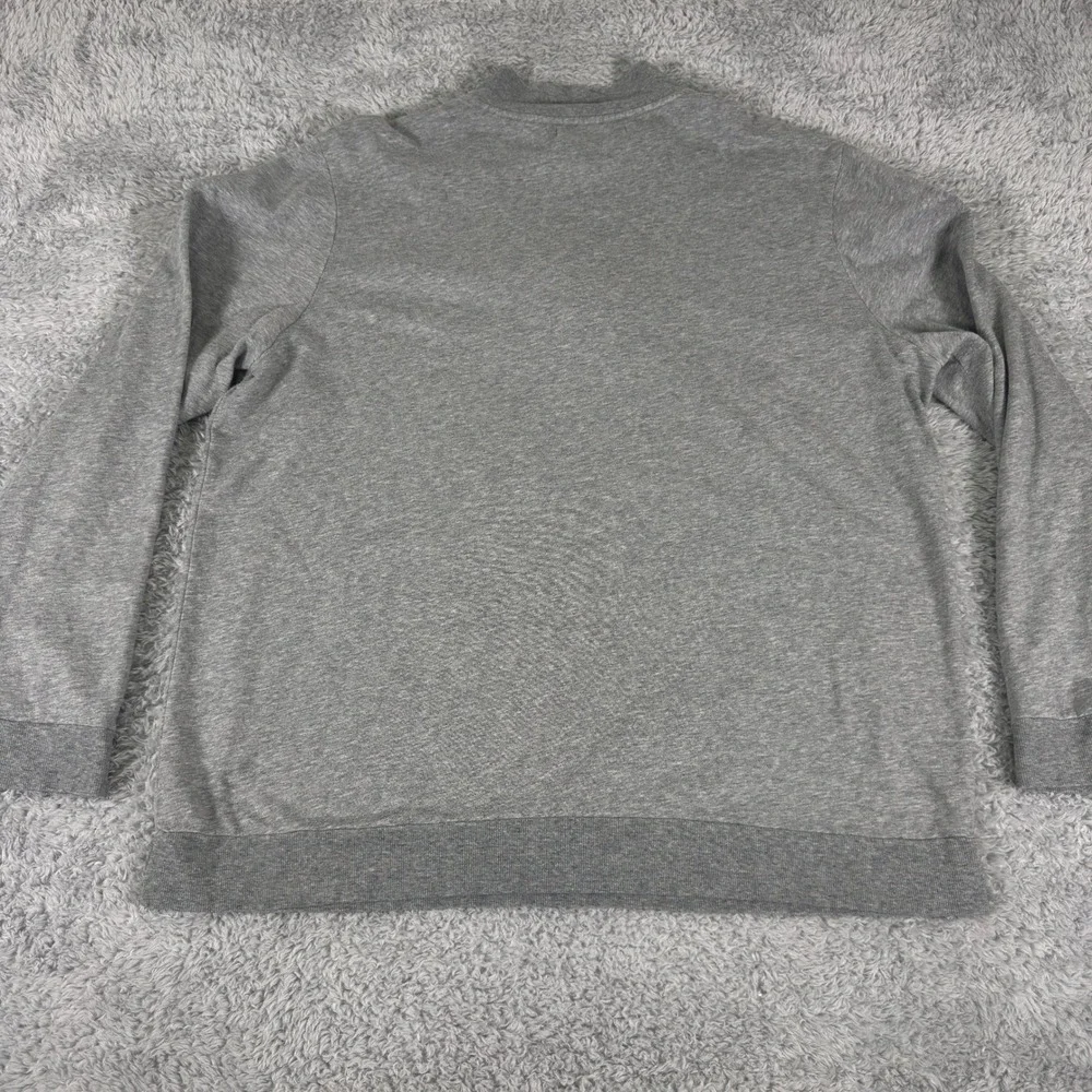 Criquet Mens XXL Quarter Zip Sweatshirt Heather Gray Pullover Mock Neck Logo - Picture 5 of 9